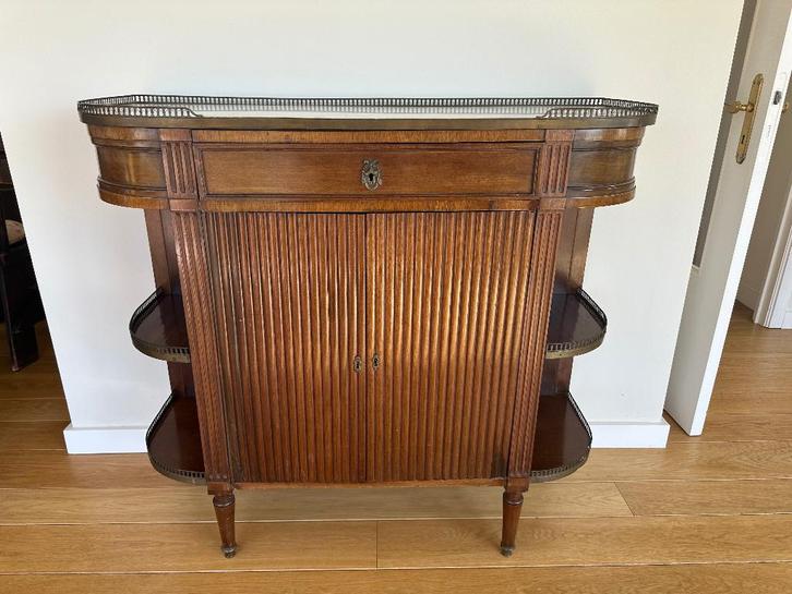 Meuble de salon ancien - Acajou & marbre blanc - 19ème, Antiquités & Art, Antiquités | Meubles | Armoires, Enlèvement