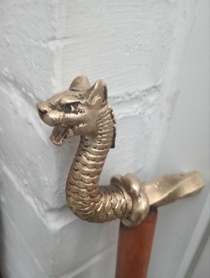 Drakenstok/waterspuwer, Diversen, Wandelstokken, Ophalen of Verzenden