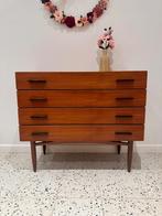 Vintage ladekast / kast / dressoir, Huis en Inrichting, Kasten | Ladekasten, Ophalen, Gebruikt, Teakhout, 50 tot 100 cm