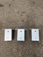 Paalhouders: 15cm hoog, 15x15cm diep, 9x9cm breed, Doe-het-zelf en Bouw, Ophalen, Zo goed als nieuw