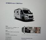 Topoccasie mobilehome Hymer te koop, Caravans en Kamperen, Mobilhomes, Tot en met 2, Diesel, Particulier, Hymer