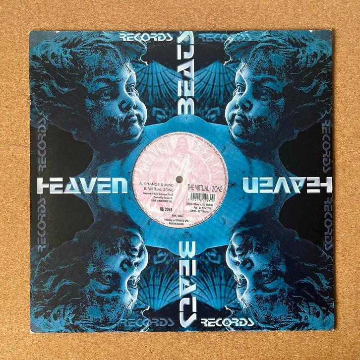 Virtual Zone – Change U Mind (Heaven Beats, 1998), Cd's en Dvd's, Vinyl | Dance en House, Gebruikt, Techno of Trance, 12 inch