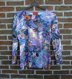 Prachtig vintage shirt Kenzo Jungle - pegasus blue - XL/L, Kleding | Dames, Ophalen of Verzenden, Lange mouw, Gedragen, Kenzo Jungle