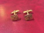 Vintage Manchet knopen fijn recht, Handtassen en Accessoires, Manchetknopen, Ophalen of Verzenden, Zo goed als nieuw, Overige materialen