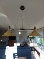 Goudkleurige Italiaans design metalen Hanglamp, Huis en Inrichting, Ophalen, Gebruikt, Italiaanse stijl, Metaal