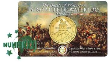 Coincard 2,5 euro België Slag bij Waterloo beschikbaar voor biedingen