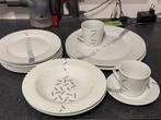 servies 12p wit met dessin, Ophalen, Bord(en)