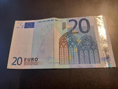 2002 Frankrijk 20 euro oude serie Trichet printcode L072, Postzegels en Munten, Bankbiljetten | Europa | Eurobiljetten, Los biljet
