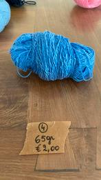 Blauwe wol 1 bol van 65 gr. slechts 2,00€., Hobby en Vrije tijd, Breien en Haken, Ophalen, Gebruikt
