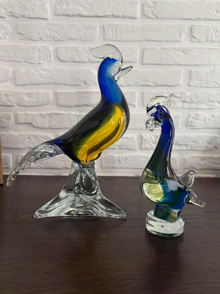 Murano “vogels” koppel, Antiek en Kunst, Antiek | Glaswerk en Kristal, Ophalen