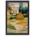 Landschap nabij Arles - Paul Gauguin canvas + baklijst 60x90, Huis en Inrichting, Woonaccessoires | Wanddecoraties, Nieuw, Verzenden