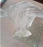 schaal in glas decoratie voor tafel kristal MIKASA, Huis en Inrichting, Ophalen, Schaal, Rond, Glas