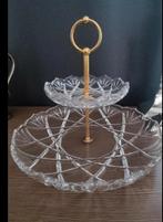 Mooie Etagère Fruitschaal, Geslepen Glas, Ophalen of Verzenden, Nieuw