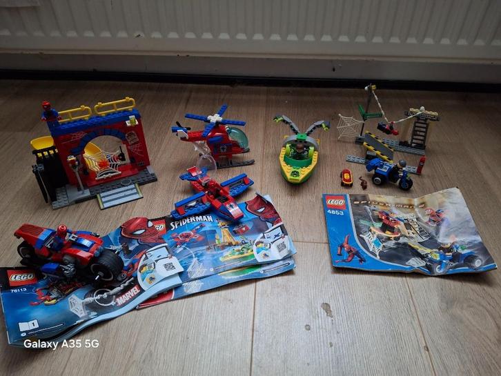 LEGO SPIDERMAN grote set voertuigen en decor met figuren, Kinderen en Baby's, Speelgoed | Duplo en Lego, Zo goed als nieuw, Lego
