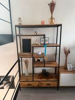 Smeedijzeren kast met mangohout + laden, Huis en Inrichting, Ophalen, Zo goed als nieuw