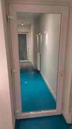 Buitendeur PVC dubbel glas, Doe-het-zelf en Bouw, Deuren en Vliegenramen, Ophalen, Zo goed als nieuw, Glas, Buitendeur