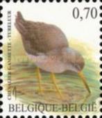 Timbre poste Belgique Oiseaux Chevalier gambette  Année 2002, Gomme originale, Neuf, Autre, Enlèvement ou Envoi