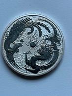 Dragon & Phoenix 2017 zilveren munt 1oz, Ophalen, Losse munt, Zilver