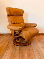 Prachtige Stressless relaxfauteuil ‘Memphis’, Ophalen of Verzenden, Zo goed als nieuw, Leer, Scandinavisch