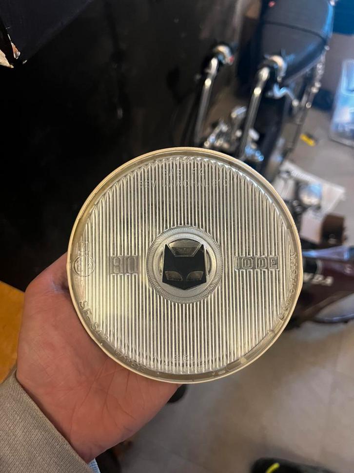 Marchal 810 wit- zwart logo, Fietsen en Brommers, Brommeronderdelen | Algemeen, Koplamp, Ophalen