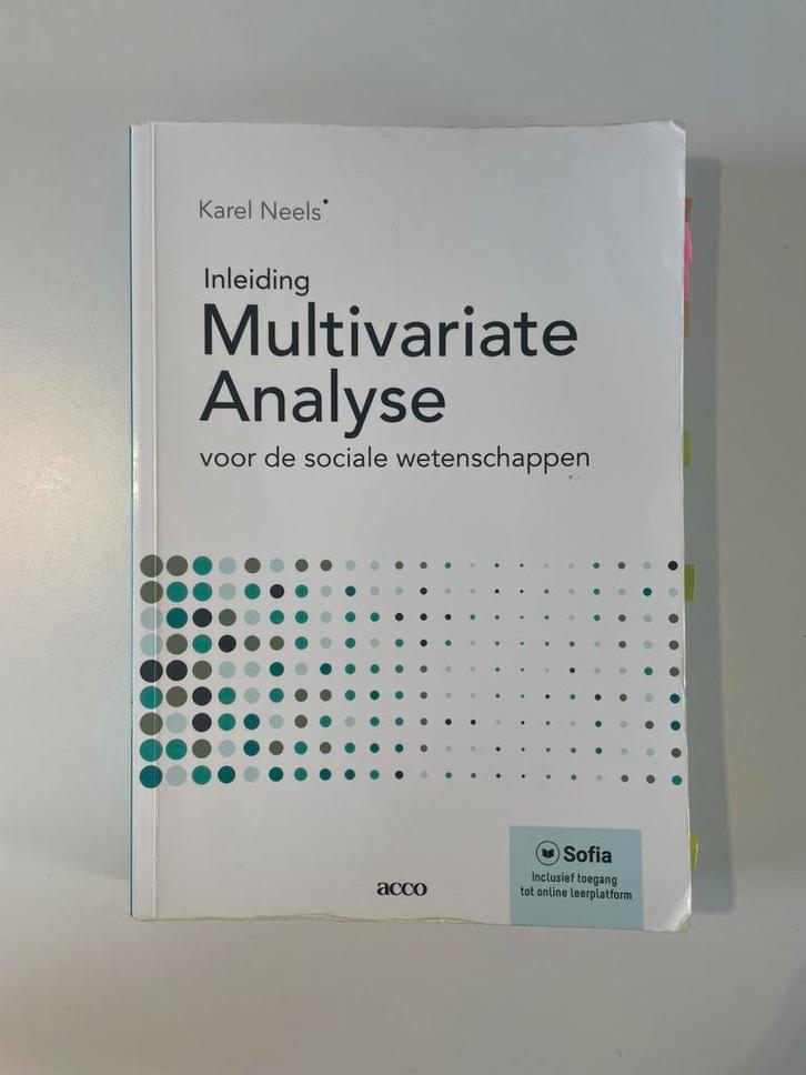 Karel Neels - Inleidng Multivariate analyse, Boeken, Wetenschap, Ophalen of Verzenden