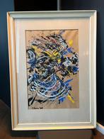 Groot Abstract Schilderij uit 1958!, Ophalen of Verzenden