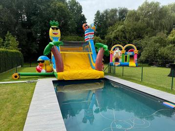 Springkasteel Poolslide te huur, Hobby & Loisirs créatifs, Enlèvement ou Envoi