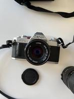 Argentique Canon Av-1 + objectifs, Audio, Tv en Foto, Fotocamera's Analoog, Ophalen, Gebruikt, Spiegelreflex, Canon