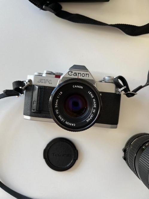 Argentique Canon Av-1 + objectifs, Audio, Tv en Foto, Fotocamera's Analoog, Gebruikt, Spiegelreflex, Canon, Ophalen