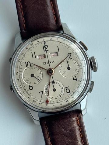 Horloge Doxa Valjoux 72C chronograaf. beschikbaar voor biedingen
