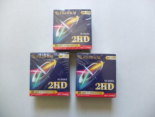 Lot 3 boites 10 disquettes FujiFilm, Computers en Software, Beschrijfbare discs, Nieuw, Overige typen, Ophalen of Verzenden