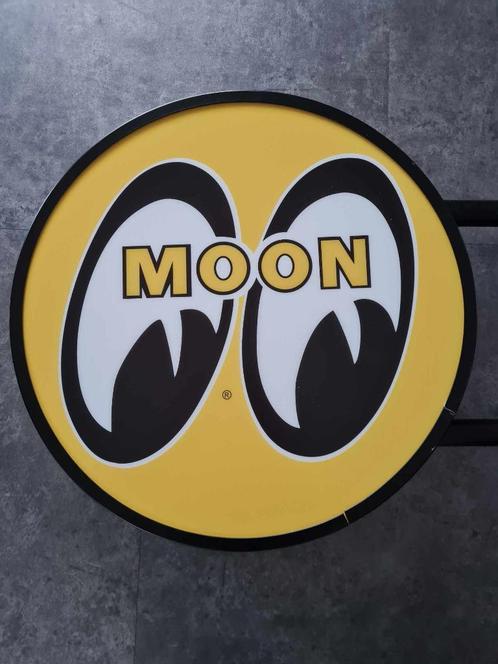 Moon eyes reclame lamp verlichting mancave garage decoratie, Collections, Marques & Objets publicitaires, Neuf, Table lumineuse ou lampe (néon)