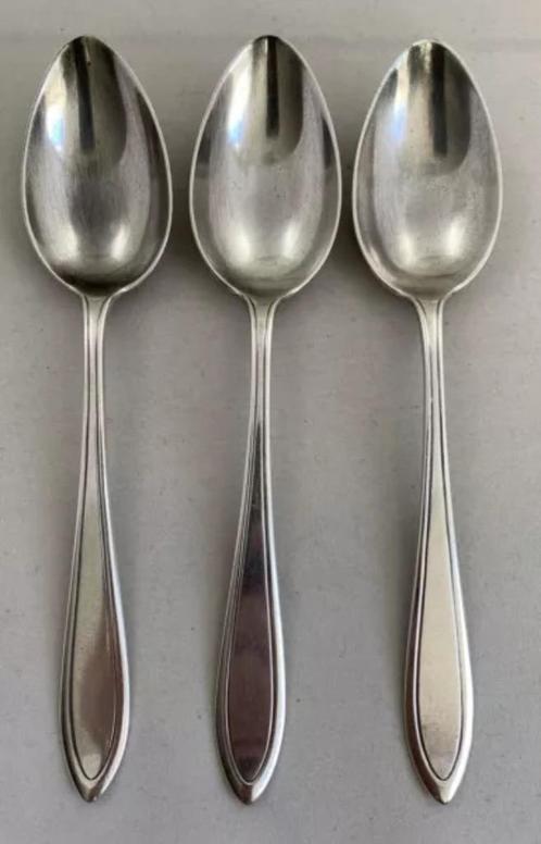 Keltum P2 3x Verzilverde Dinerlepel Lepel Set Silver Plated, Huis en Inrichting, Keuken | Bestek, Zo goed als nieuw, Verzenden