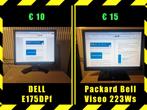 DELL E165DPF Packard Bell Viseo 223Ws Monitoren te koop, Computers en Software, Monitoren, Ophalen