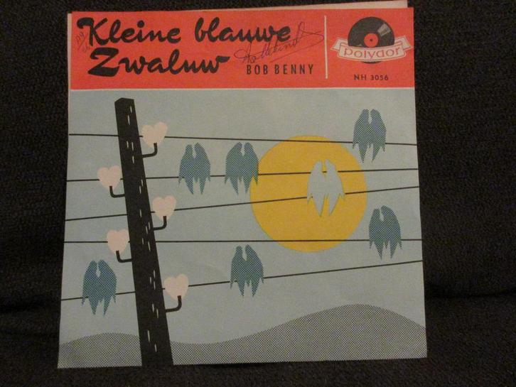Bob Benny : single "kleine blauwe zwaluw", CD & DVD, Vinyles Singles, Single, Pop, Enlèvement ou Envoi