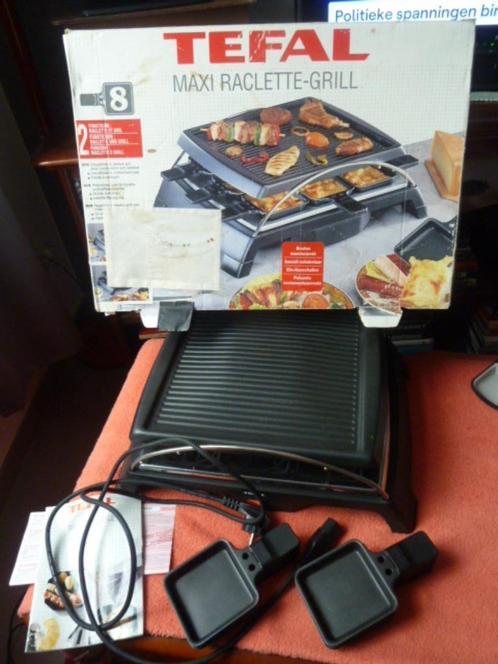 MAXI Raclette & Grill, NIEUW, 8 personen, roestvrij staal., Elektronische apparatuur, Gourmetstellen, Nieuw, 8 personen of meer