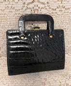 Sac DELVAUX cuir crocodile noir impeccable, Bijoux, Sacs & Beauté, Enlèvement ou Envoi, Comme neuf, Noir