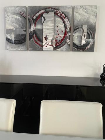 Modern schilderij in 3 delen beschikbaar voor biedingen