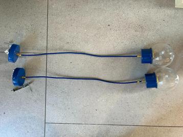 ZANGRA - gelakte hanglamp - blauw beschikbaar voor biedingen