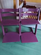 Trip trap paars, Kinderen en Baby's, Kinderstoelen, Ophalen, Gebruikt, Meegroeistoel, Aanschuifbaar