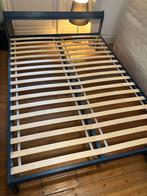 Cadre de lit + sommier à lattes + matelas 140x190, Maison & Meubles, Chambre à coucher | Lits, 140 cm, Enlèvement, Utilisé, 200 cm