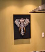 3D / relief schilderij olifant, Antiek en Kunst, Kunst | Schilderijen | Klassiek, Ophalen of Verzenden