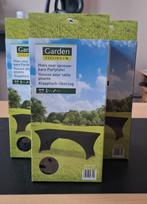 3x zwarte ‘Stretch hoes’ voor opvouwbare partytafel, Enlèvement, Neuf, Rectangle, Intérieur