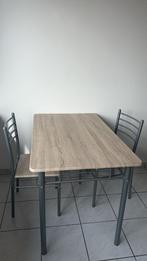 1 table - 2 chaise, Huis en Inrichting, Tafels | Eettafels, Ophalen of Verzenden