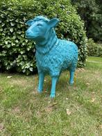 (Tuin)Beeld texel schaap, turquoise eye catcher tuin, boerde, Tuin en Terras, Tuinbeelden, Ophalen, Nieuw, Kunststof, Dierenbeeld