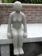 statue assise en polystone gris , superbe , grand choix !, Pierre, Abstrait, Enlèvement ou Envoi, Neuf