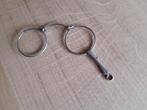 Anciennes lunettes pliantes marque ALRAN - métal argenté, Ophalen of Verzenden
