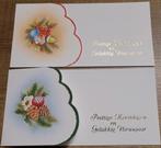 2 wenskaarten: Kerst en Nieuwjaar, Enlèvement ou Envoi, Comme neuf