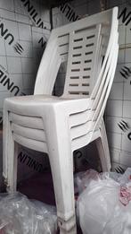 4 tuinstoelen, Enlèvement, Utilisé, Synthétique, Empilable