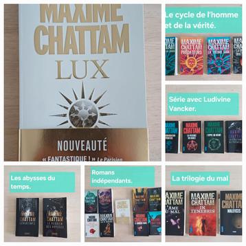 Maxime CHATTAM > 2 euros le livre !!! beschikbaar voor biedingen